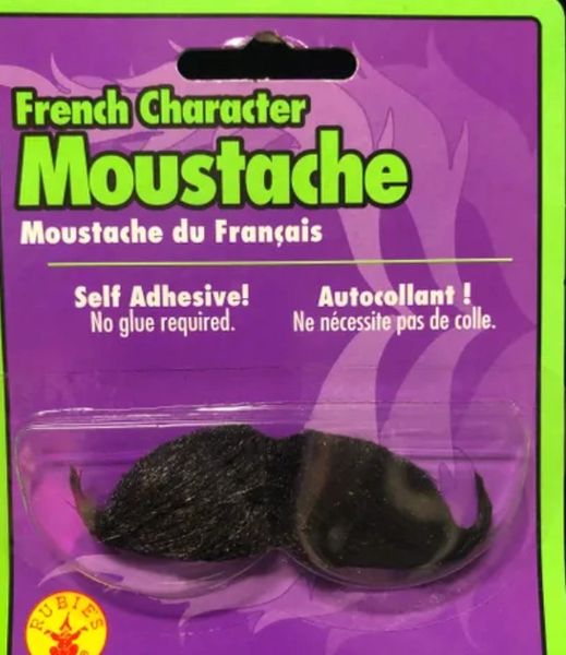 *Kids French Character Black Moustache (Mustache) - Halloween Costume Accessory