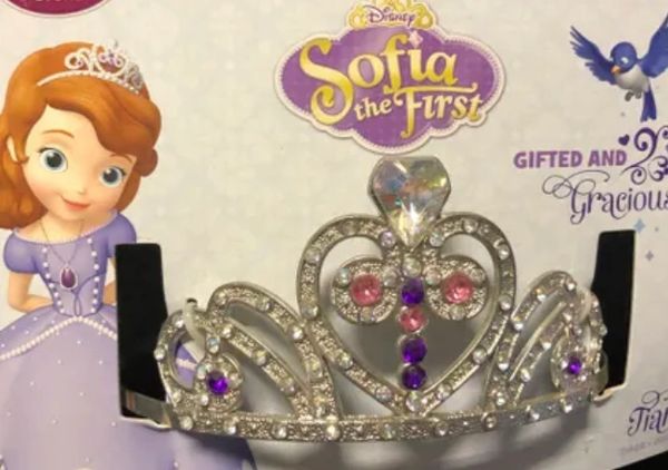 Disney Sofia The First Tiara Accessory - Silver Tiara, Metal - Licensed - Halloween Spirit - under $20