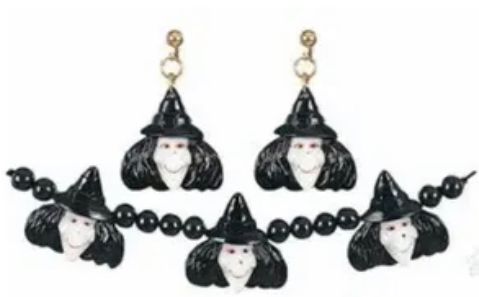 Witch Jewelry Set Accessory - After Halloween Sale - under $20