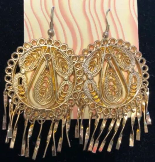 Gold Color Gypsy Earrings Accessory - Halloween Spirit - under $20
