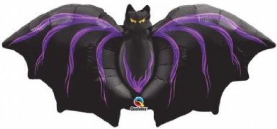 Halloween Bat Shape Foil Balloon, 44in - Halloween Decorations - Halloween Balloons