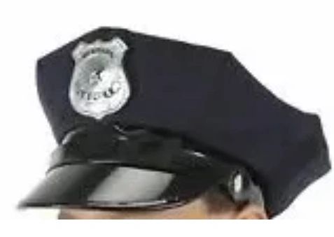 Police Officer Cap/Hat, Navy Blue - Purim - Halloween Sale