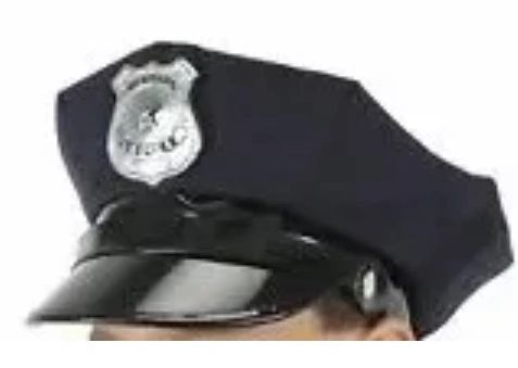 *Deluxe Police Officer Cap, Hat, Navy Blue - Halloween Sale