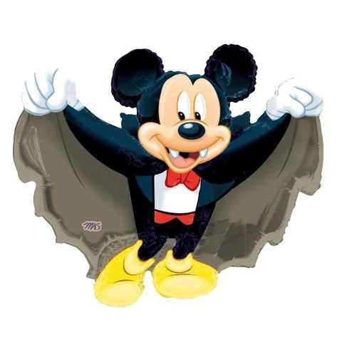 Mickey Mouse Vampire Halloween Balloon, 40in - Halloween Balloons - Mickey Balloons