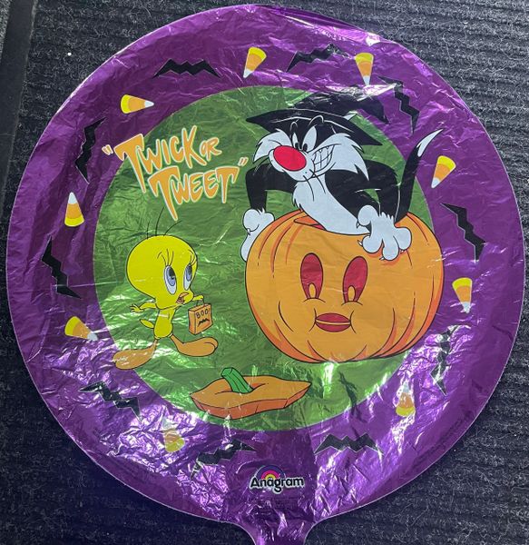 Rare Tweety & Sylvester Foil Halloween Balloon, 18in - Halloween Balloons