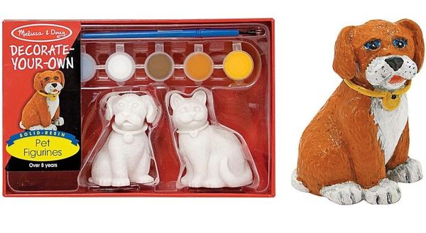 Melissa & Doug Decorate Your Own Pet Figurines