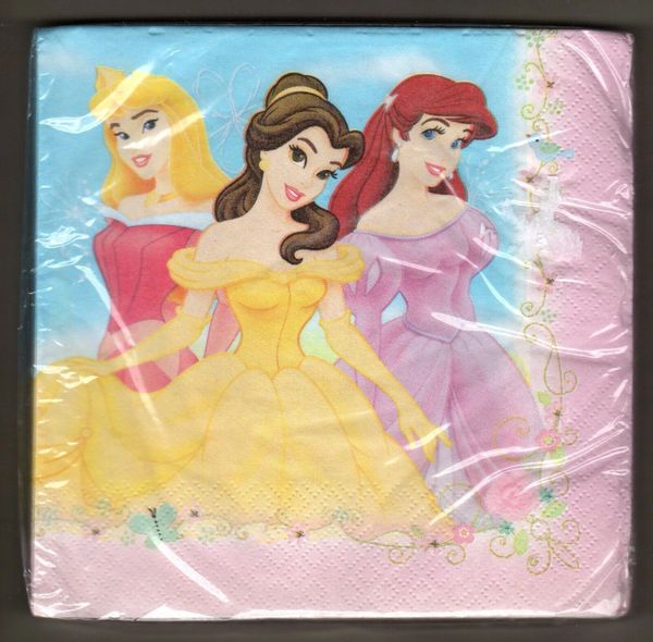 Disney Princesses Fairy Tale Friends Birthday Party Luncheon Napkins, 16ct - Licensed