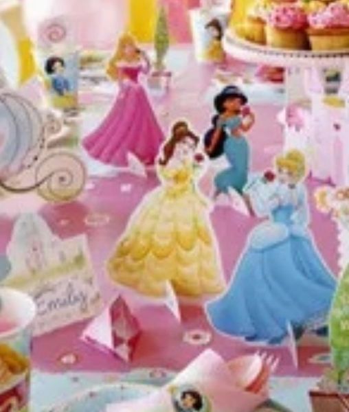 Disney Princesses Fairy Tale Friends Birthday 3D Table Decoration Cutouts, 8ct - Licensed