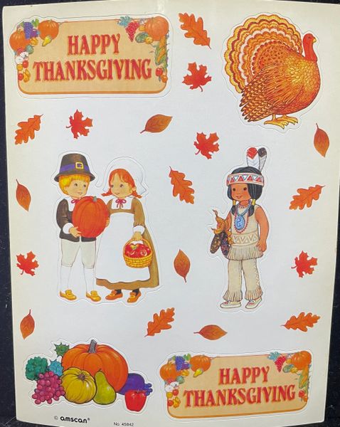 Happy Thanksgiving Stickers - 2 Sheets