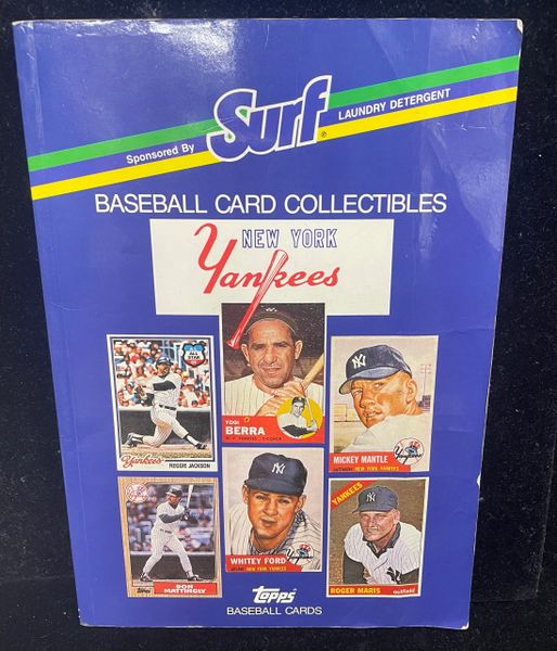 *Rare Topps Baseball Cards of the New York Yankees Surf Detergent Book - 1988