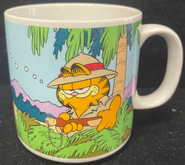 Vintage Rare Garfield Cup - Ceramic Mug - 1986 by Enesco