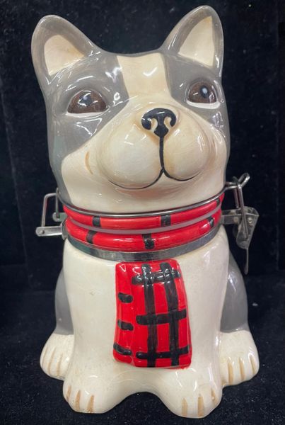 French Bull Dog, Hinged Jar - Kitchen Canister, 7in - Dad Gifts - Father's Day