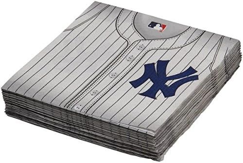 *New York Yankees Baseball Luncheon Napkins, 36ct - 1 Pack - MLB Sports