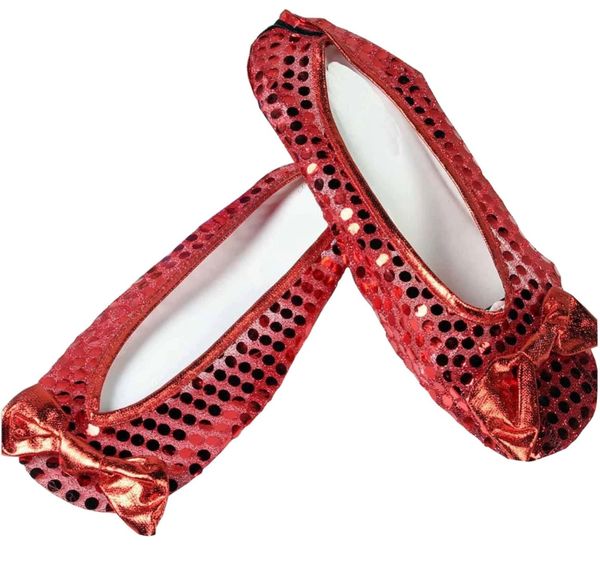 *Red Sequin Shoe Covers Costume Accessory, Girls - Dorothy - Wizard of Oz - Halloween