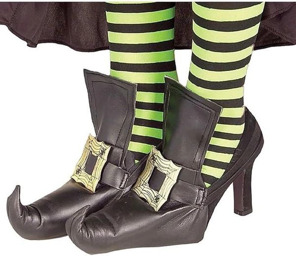 *Witch Shoe Covers Costume Accessory, Women's - After Halloween Sale