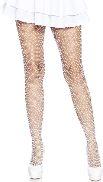 *White Fishnet Stockings, Pantyhose - Nurse - After Halloween Sale