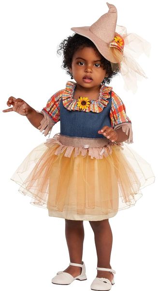 *Sweet Scarecrow Dress Costume, Girls - Wizard of Oz - After Halloween Sale