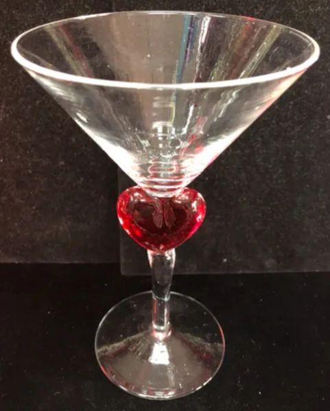 *Love Heart Martini Glass - Romantic - Valentines