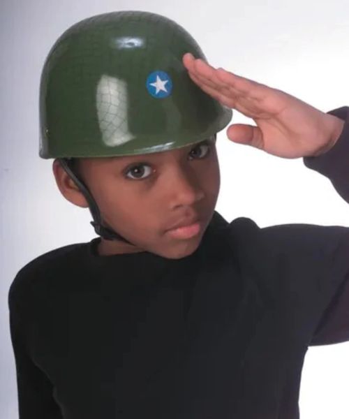 *Army Soldier Helmet Costume Accessory, Kids - Military - After Halloween Sale