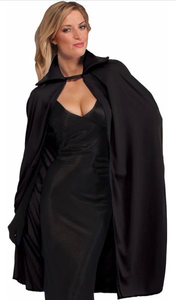 *Black Cape Costume Accessory, 45in - Halloween