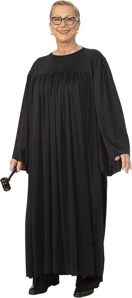 *Judges Robe Costume, Black - Unisex - Halloween