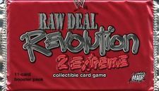 *Rare WWE Wrestling Raw Deal Revolution 2 Extreme Trading Card Game Booster Pack - 2007