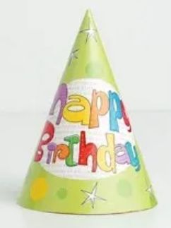 *Happy Birthday Glee Party Cone Hats, 8ct