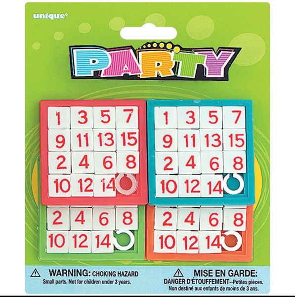 *Number Puzzle Toy Party Favors