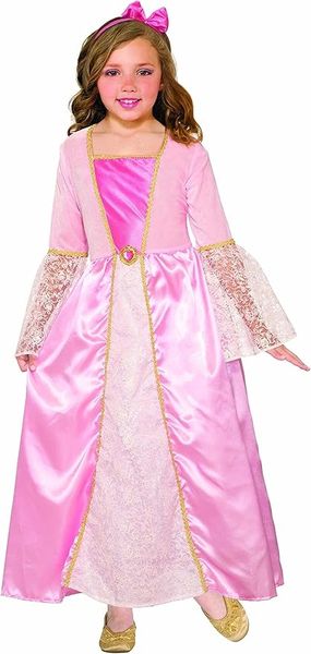 *Deluxe Pink Princess Fairy Tale Dress Costume, Sleeping Beauty Girl's Small - Halloween