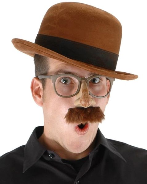 *Deluxe Brown Bowler Hat Costume Accessory, Men's - Halloween