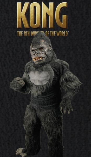 *King Kong Movie Costume, Adult - Gorilla - Halloween -