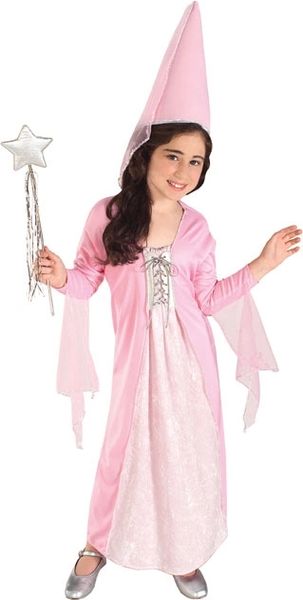 *Pink Fairy Tale Princess Dress Costume, Girls Medium - Halloween