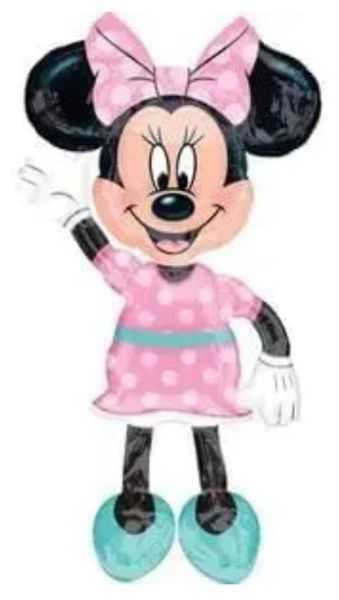 *Minnie Mouse Airwalker Super Shape Foil Balloon, Pink Dress, 52in