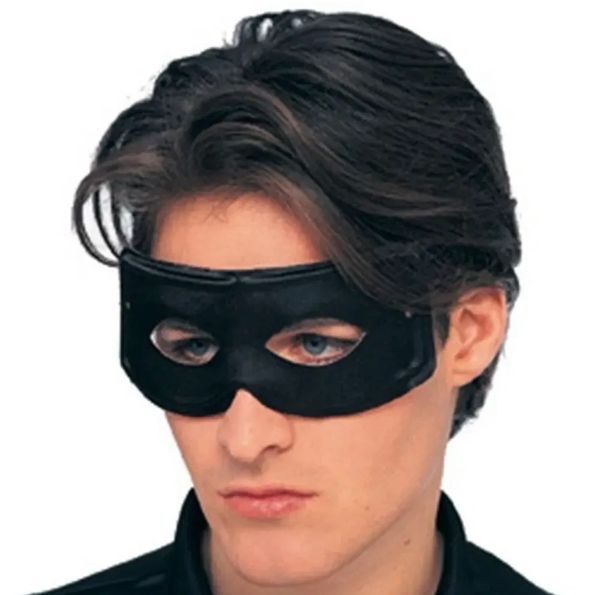 *Black Zorro Eye Mask Costume Accessory, Adult - Halloween