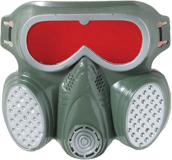 *Biohazard Grey Gas Mask Costume Accessory, Kids - Halloween