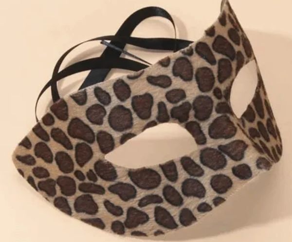 *Cheetah, Leopard Print Eye Mask Costume Accessory - Halloween