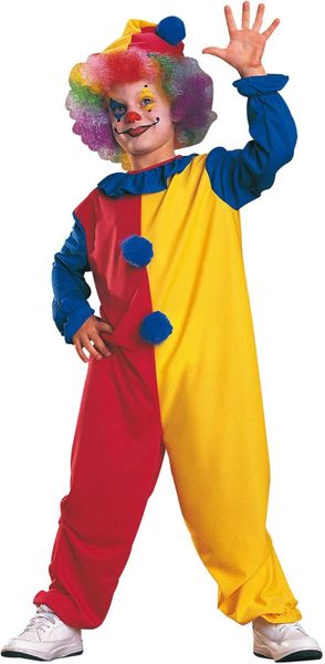 *Haunted House Bubbles the Clown Costume, Kids Small - Halloween