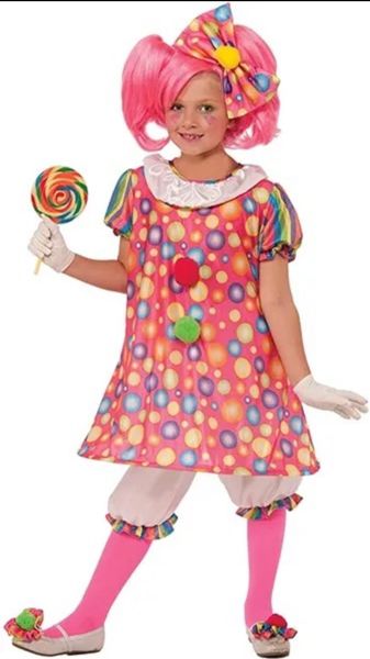 *Pink Tickles the Clown Pantaloons Costume, Girl's Large - After Halloween Sale