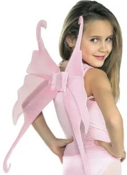 *Pink Fairy Wings Costume Accessory, Girl's - 15in - Halloween