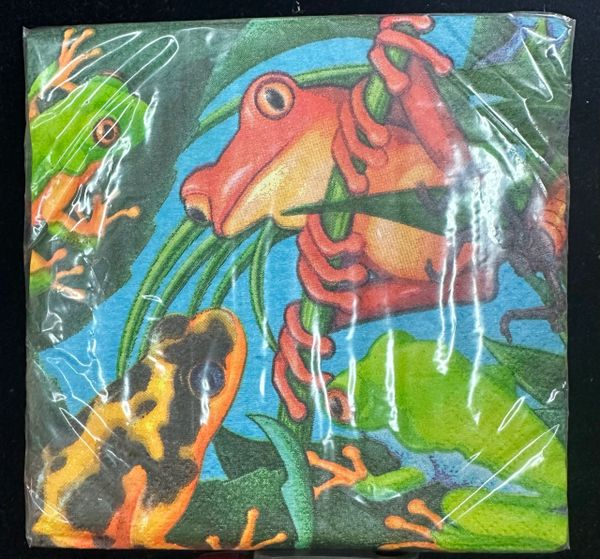 *Frogs & Lizards Party Beverage/Cocktail Napkins, 16ct - Reptiles - Amphibians