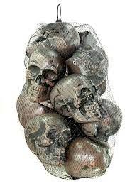 *Bag of Skeleton Skulls, Halloween House, Party Decorations, 12ct