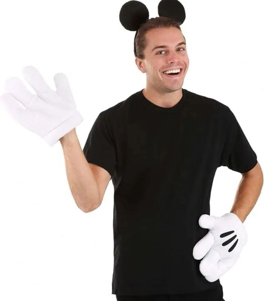 *Disney Mickey Mouse Costume Accessory Kit, Gloves, Ears, Adult, Unisex - Halloween