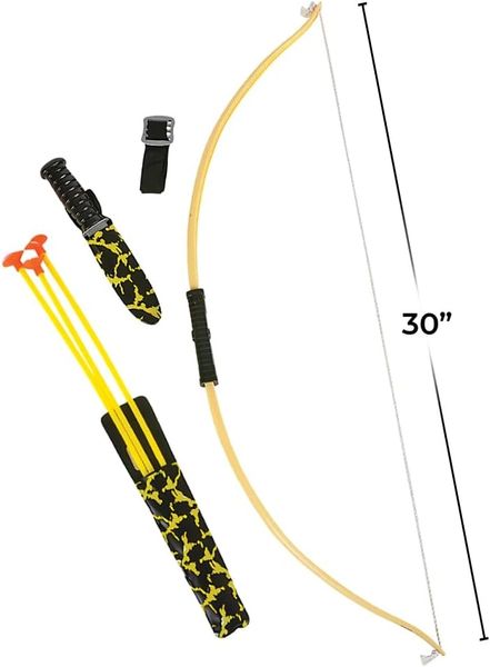 *Bow & Arrow Archery Robin Hood Costume Accessory, Prop, 30in - Halloween Weapons Play Set