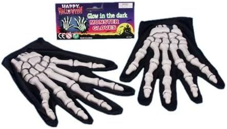 *Glow in the Dark Skeleton Hands Costume Accessory, Gloves - Halloween Sale