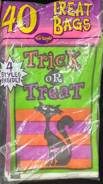 Halloween Trick or Treat Paper Goody Bags, 40pcs