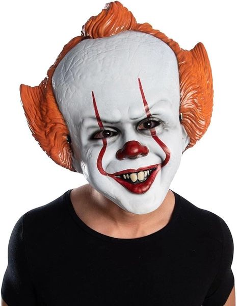 *Pennywise IT Movie Vacuform Mask Costume Accessory, Adult - Halloween