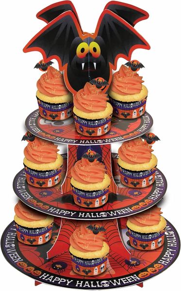 *Happy Halloween Party Bat Tower Cupcake Stand