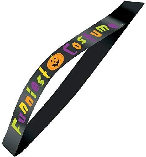 *Funniest Costume Halloween Sash - Black