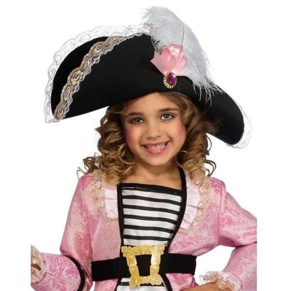 *Deluxe Pink Pirate Princess Dress Costume, Girls - Halloween