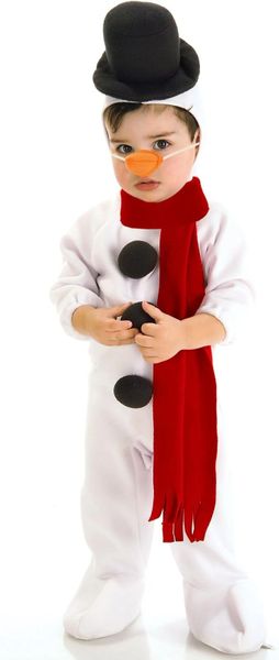 *Lil Snowman Costume, Toddler Size 2-4, 1-2yrs - Christmas Winter